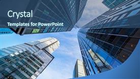  Presentation with jet plane - Slide set consisting of downtown of vancouver canada background and a ocean colored foreground