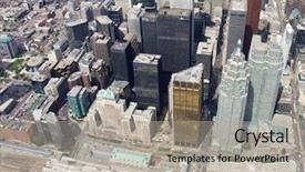  Presentation with toronto - PPT theme with downtown toronto core seen background and a light gray colored foreground