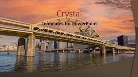  Presentation with pittsburgh - Slide deck enhanced with downtown-urban-waterfront-and-route background and a coral colored foreground