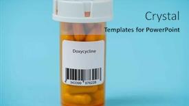  Presentation with antibiotic - Presentation enhanced with doxycycline-an-antibiotic-medication-used background and a  colored foreground