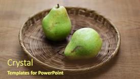  Presentation with 19th century - PPT theme enhanced with doyenne-du-comice background and a tawny brown colored foreground