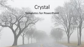  Presentation with business fog - Presentation design featuring dr - road into fog - ohio background and a white colored foreground