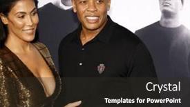  Presentation with microsoft - Audience pleasing slides consisting of dr-dre-and-nicole-young backdrop and a wine colored foreground