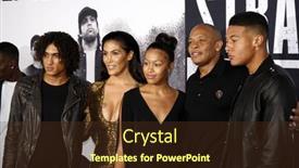  Presentation with microsoft - Cool new slides with dr-dre-and-nicole-young backdrop and a tawny brown colored foreground