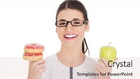  Presentation with happy birthday cake - Colorful slide set enhanced with dr suess - happy nutritionist holding a cake backdrop and a lemonade colored foreground