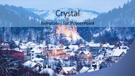  Presentation with romania - Theme with dracula castle in romania background and a light blue colored foreground