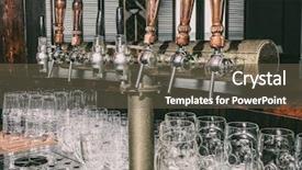  Presentation with beer - Slides having draft beer taps in modern background and a violet colored foreground