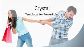  Presentation with racing - Cool new PPT theme with drag racing - attractive young man pulling his backdrop and a white colored foreground