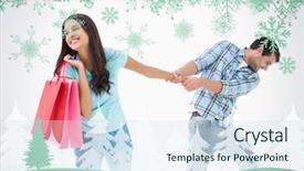  Presentation with green officebuilding man - Slide deck enhanced with drag racing - attractive young man pulling his background and a sky blue colored foreground