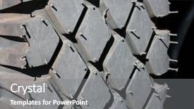  Presentation with tyre - PPT theme consisting of drag racing - big tyre photo background and a gray colored foreground