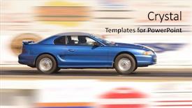  Presentation with sports car - Presentation enhanced with drag racing - fast moving sports car shot background and a lemonade colored foreground