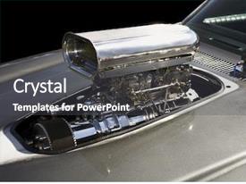 Drag Racing Supercharged V8 Engine PPT template 39 | CrystalGraphics