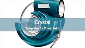  Presentation with turbocharger - Colorful presentation theme enhanced with drag racing - turbocharger isolated on a white backdrop and a teal colored foreground