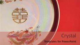  Presentation with teapot - Cool new PPT layouts with dragon-and-phoenix-teapot backdrop and a red colored foreground