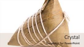  Presentation with dragon boat - Amazing presentation design having dragon boat - chinese glutinous rice dumpling backdrop and a coral colored foreground