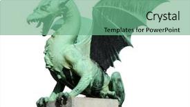  Presentation with dragon ballsx - Presentation design with dragon bridge in ljubljana slovenia background and a seafoam green colored foreground