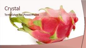  Presentation with pitahaya - Slides featuring dragon fruit - pink pitahaya isolated background and a sky blue colored foreground