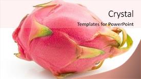  Presentation with pitahaya - PPT layouts featuring dragon fruit - pitahaya background and a lemonade colored foreground