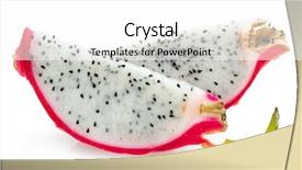  Presentation with pitahaya - PPT layouts with dragon fruit - pitahaya background and a white colored foreground