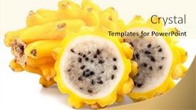  Presentation with dragon fruit - PPT layouts consisting of dragon-fruit-and-dragon-fruit background and a blonde colored foreground