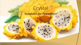 Presentation with dragon fruit - PPT theme with dragon-fruit-and-dragon-fruit background and a yellow colored foreground