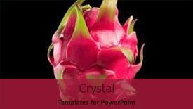  Presentation with dragon fruit - Slide set consisting of dragon-fruit-pitahaya-pitaya-exotic and a crimson colored foreground