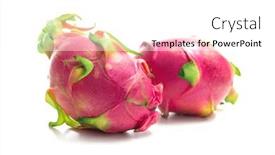  Presentation with pitaya - Presentation theme having dragon-fruit-pitaya-pitahaya-isolated background and a white colored foreground