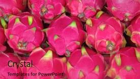  Presentation with dragon fruit - Presentation theme consisting of dragon fruit background and a red colored foreground