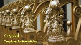  Presentation with dragon - PPT theme having dragon on door background and a tawny brown colored foreground