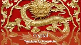  Presentation with dragon - Presentation consisting of dragon with red background background and a crimson colored foreground