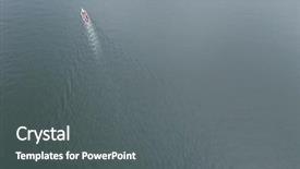  Presentation with dragon boat - Presentation theme with dragons - top down view background and a dark gray colored foreground