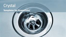  Presentation with drain - Presentation theme featuring drain in the northern hemisphere background and a teal colored foreground