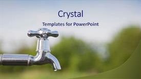  Presentation with water flow - Slide deck with drain water from the tap background and a lemonade colored foreground