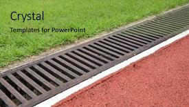  Presentation with water drainage - Colorful PPT layouts enhanced with drainage - weathering for water backdrop and a seafoam green colored foreground