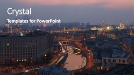  Presentation with bridges - Amazing presentation theme having drainage channel at baltschug island backdrop and a  colored foreground