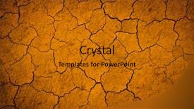  Presentation with soil - Presentation design consisting of draining earth - clefts on soil - abstract background and a gold colored foreground