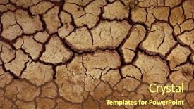  Presentation with soil red - Beautiful presentation design featuring draining earth - dry red clay soil texture backdrop and a tawny brown colored foreground