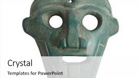  Presentation with laryngeal mask airway - Colorful PPT theme enhanced with drama dance art - stone mask backdrop and a white colored foreground