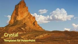  Presentation with drama - Slide deck featuring drama wallpaper - beautiful rock formation at monument background and a  colored foreground