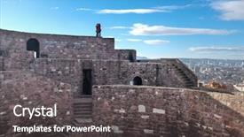  Presentation with turkey - Theme having dramatic cloudy day - ankara turk background and a dark gray colored foreground