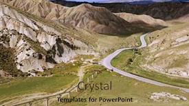  Presentation with rural road - Colorful PPT theme enhanced with dramatic-landscape-of-sicily-rural backdrop and a gold colored foreground