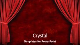  Presentation with theater stage - PPT theme with dramatic lighting with grunge background background and a black colored foreground