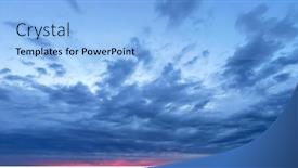  Presentation with sunset - Slides consisting of dramatic-moody-sky-with-sunset background and a  colored foreground