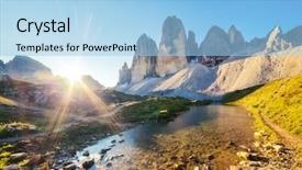  Presentation with soul winning great feeling - PPT theme enhanced with dramatic morning scene beauty world background and a light blue colored foreground