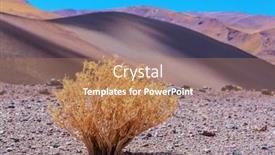  Presentation with chile - Presentation theme consisting of dramatic-scene-in-stone-desert background and a coral colored foreground