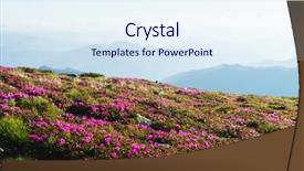  Presentation with pink sky - Audience pleasing slide deck consisting of dramatic sky and colorful sunset backdrop and a sky blue colored foreground