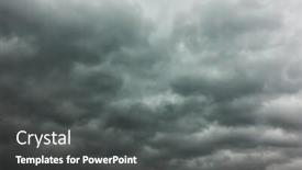  Presentation with sky - Slide set consisting of dramatic-sky-gray-stormy-sky background and a dark gray colored foreground