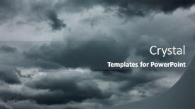  Presentation with stormy sky and dark clouds - Slide deck consisting of dramatic-sky-with-dark-stormy background and a dark gray colored foreground