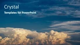  Presentation with clouds - Presentation design having dramatic-sky-with-multilayered-clouds background and a ocean colored foreground