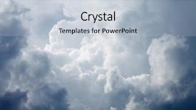  Presentation with stormy sky and dark clouds - Audience pleasing slide deck consisting of rocky shore in the water at sunset backdrop and a coral colored foreground